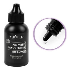 Komilfo No Wipe Top No Filters - топ без липкого слоя без УФ фильтров, 50 мл (без кисточки)