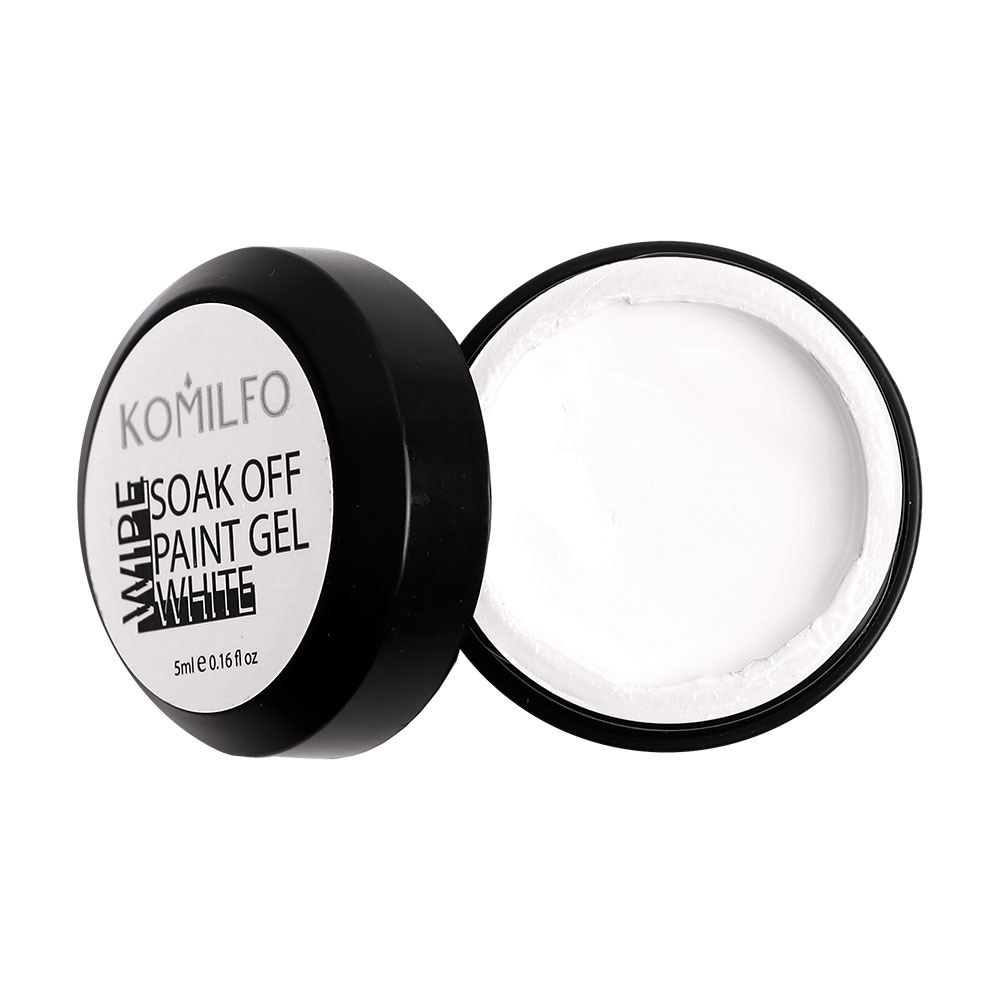 Soak off гель-фарба Komilfo №002 White, 5 мл – Komilfo.ua (RU)
