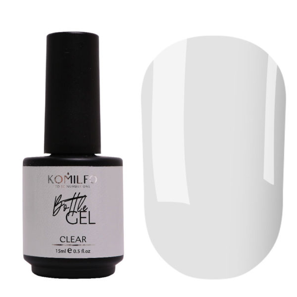 Komilfo Bottle Gel Clear, 15мл, с кисточкой 2