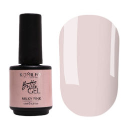 Komilfo Bottle Gel Milky Pink, 15 мл, с кисточкой