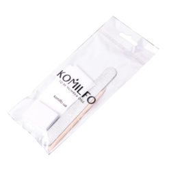 Komilfo disposable set №4 drop nail file 150/150, buff 100/180, orange stick, 10 lint-free napkins
