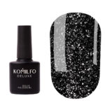 Komilfo No Wipe Silver Top top WITHOUT sticky layer with silver micro-shine, 8 ml 6