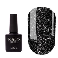 Komilfo No Wipe Silver Top top WITHOUT sticky layer with silver micro-shine, 8 ml 4