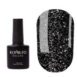 Komilfo No Wipe Silver Top top WITHOUT sticky layer with silver micro-shine, 8 ml