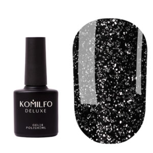 Komilfo No Wipe Silver Top top WITHOUT sticky layer with silver micro-shine, 8 ml 5