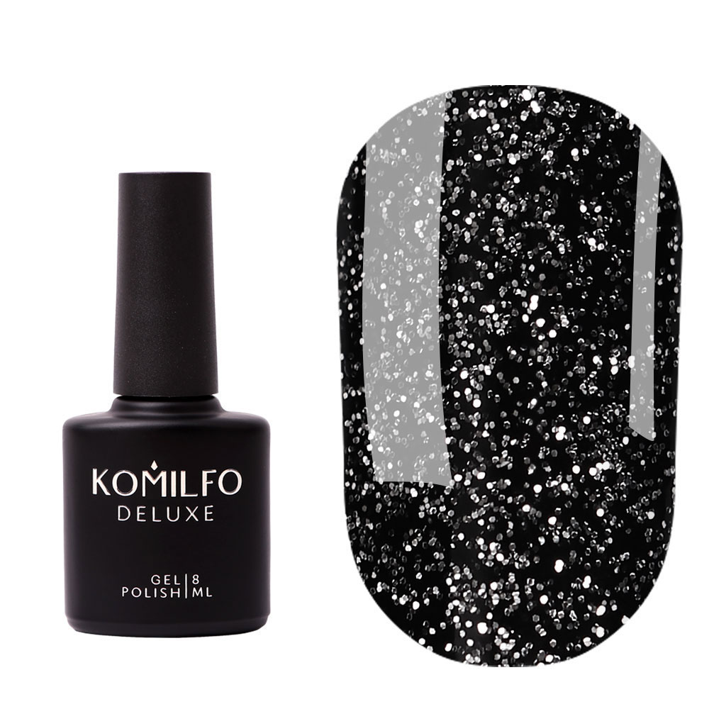 Komilfo No Wipe Silver Top top WITHOUT sticky layer with silver micro ...