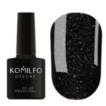Гель-лак Komilfo DeLuxe Series №G027 (черный с голографическими блестками), 8 мл 6