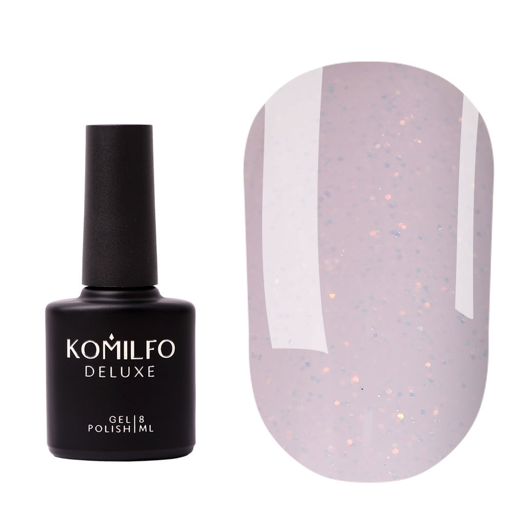 Komilfo Moon Crush Base 103 base milky pink, gold glitter, translucent ...