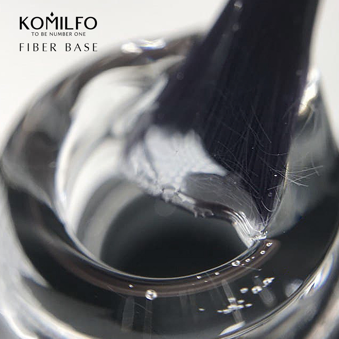 Komilfo Fiber Base base for nails with nylon fibers, 15 ml Komilfo.ua