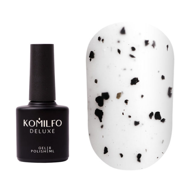 Komilfo No Wipe Matte Spotty Top - matte top without a sticky layer with torn crumbs, 8 ml 2