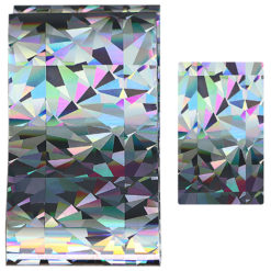 Foil for design, silver cones, hologram