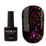 Komilfo No Wipe Chameleon Top - топ без липкого слоя с хлопьями единорог, 8 мл 6