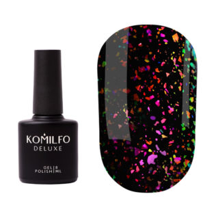 Komilfo No Wipe Chameleon Top - топ без липкого слоя с хлопьями единорог, 8 мл 5