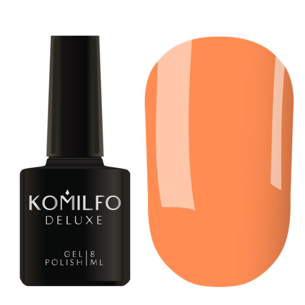 Gel Polish Komilfo Kaleidoscopic Collection K005 (peach, neon), 8 ml 2