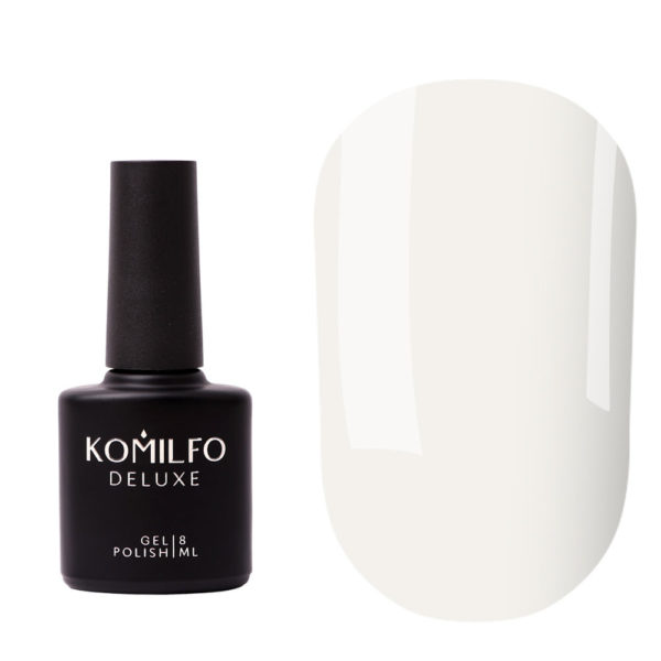 Komilfo No Wipe Milky White Top - топ без липкого слоя, молочно-белый, 8 мл 2