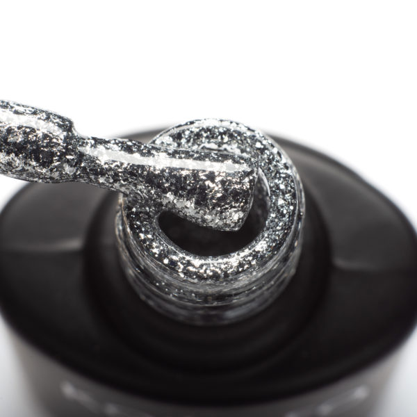Komilfo Liquid Glam Gel LGG001 (silver, sequins), 8 ml 8