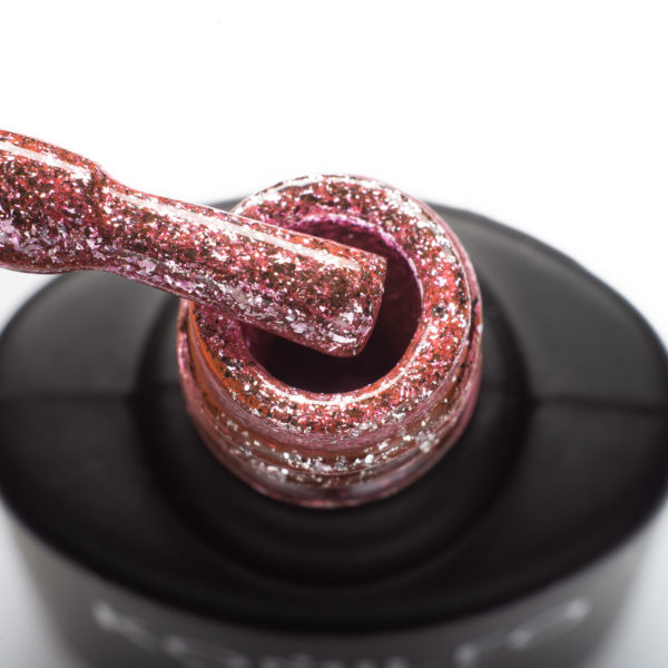Komilfo Liquid Glam Gel LGG007 (deep pink, sequins), 8 ml 8