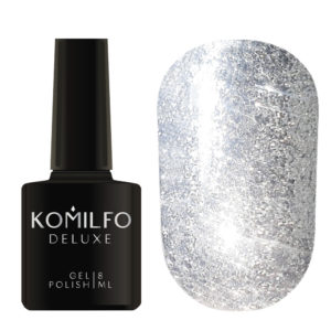 Komilfo Liquid Glam Gel LGG001 (silver, sequins), 8 ml 5