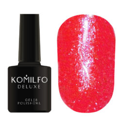 Komilfo Liquid Glam Gel LGG012 (coral, sequins), 8 ml