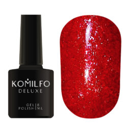 Komilfo Liquid Glam Gel LGG013 (red, sequins), 8 ml