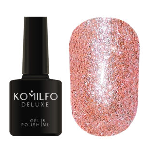 Komilfo Liquid Glam Gel LGG007 (deep pink, sequins), 8 ml 5