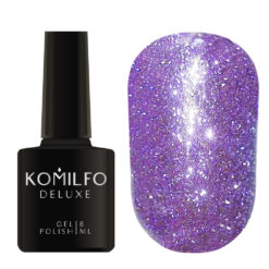 Komilfo Liquid Glam Gel LGG008 (purple, sequins), 8 ml