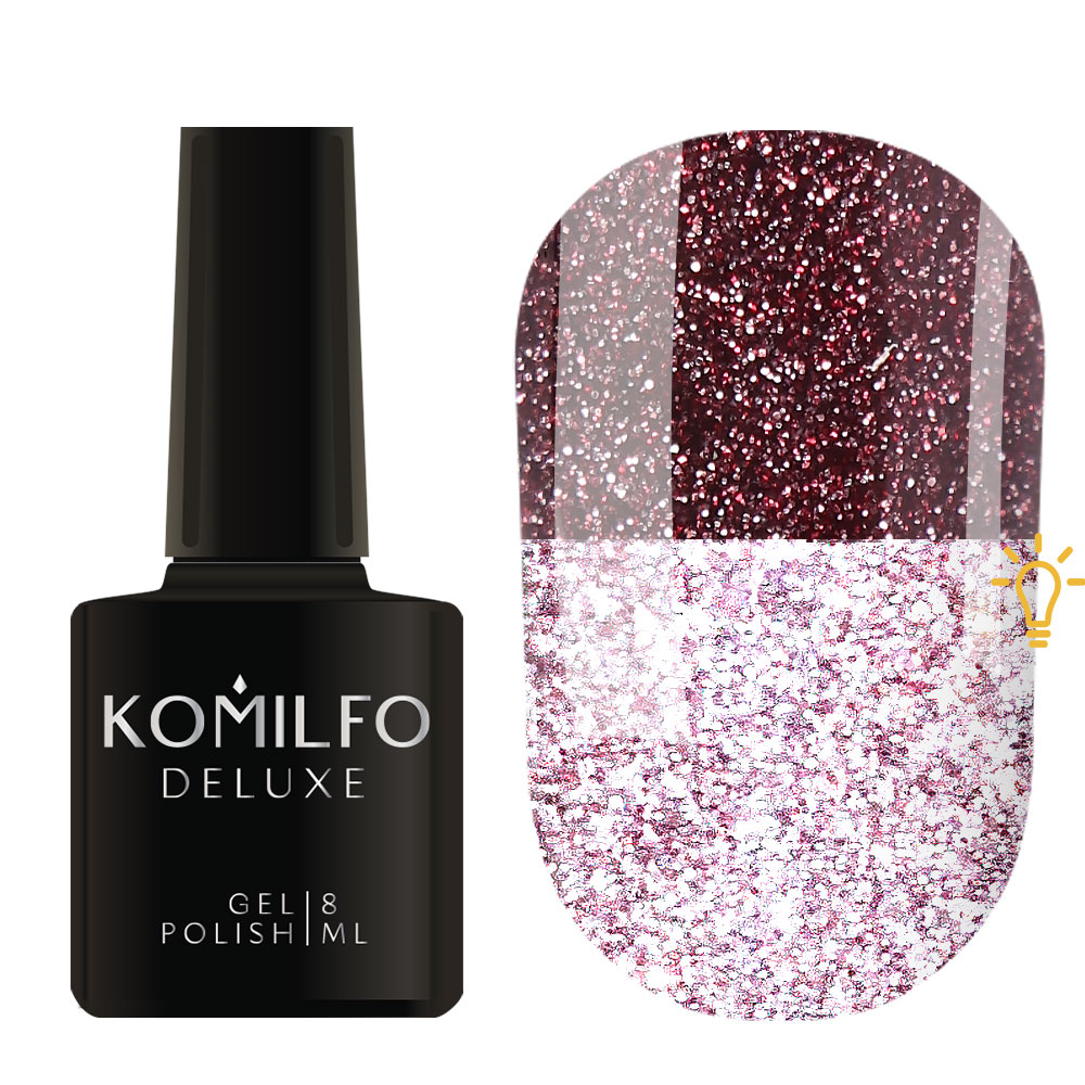 Komilfo Luminous Collection L009 (винный, светоотражающий), 8 мл 1