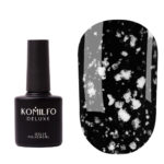 Komilfo No Wipe Snow Top - топ без ЛС с белыми частицами, 8 мл 6