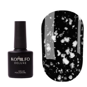 Komilfo No Wipe Snow Top - топ без ЛС с белыми частицами, 8 мл 5