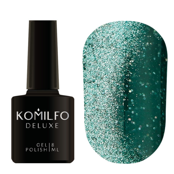 Gel polish Komilfo Fairytale Cat Eye 006 (pale green, magnetic ...