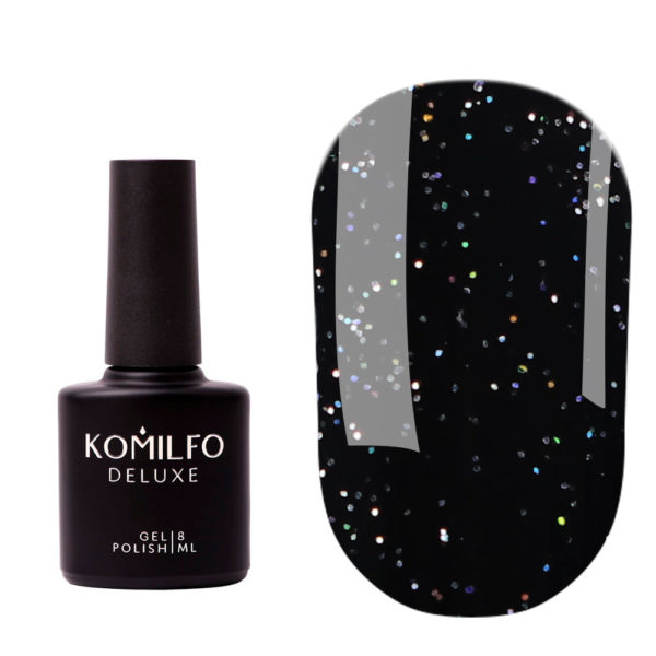 Komilfo No Wipe Holographic Top - голографический топ без липкого слоя, 8 мл 2
