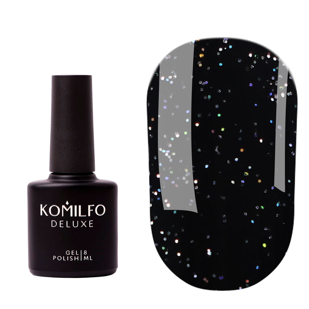 Komilfo No Wipe Holographic Top - голографический топ без липкого слоя, 8 мл 1