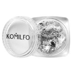 Komilfo Foil crimped for nails in a tin, silver