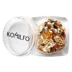Komilfo Foil crimped for nails in a tin, gold