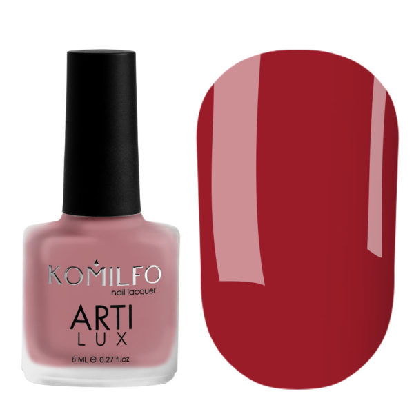Лак для ногтей Komilfo ArtiLux Lady in Red 003 (classic red, эмаль), 8 мл 2