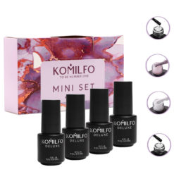 Komilfo Mini Set 001, 4 ml (Rubber Base, F004, F010, No Wipe Top with UV Filters)