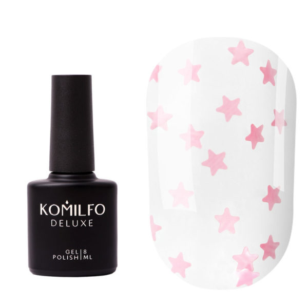 Komilfo Star Nails Rose Top, без ЛС, с УФ-фильтром, 8 мл 2