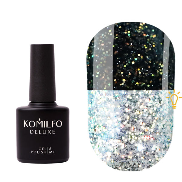 Komilfo Galaxy Top 001 (holographic, reflective), 8 ml 2