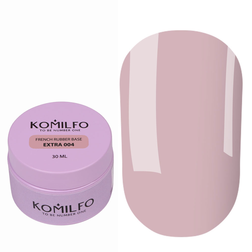 Komilfo French Rubber Base Extra 004, Френч-база для гель-лаку, 30