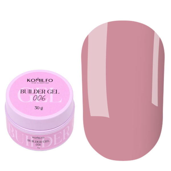 Komilfo Builder Gel 006, гель для ногтей, 30 г 8