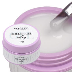 Komilfo Builder Gel Milky, гель для ногтей, 15 г