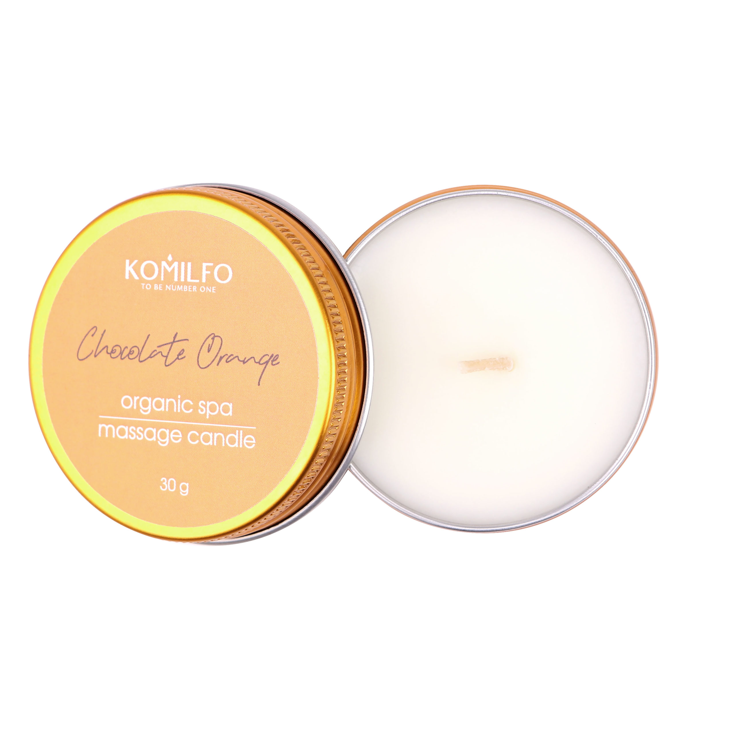 Komilfo Massage Candle - Chocolate Orange, 30 g 1