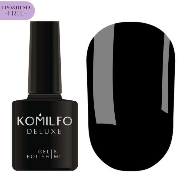 Gel Polish Komilfo Deluxe Series №D001 HEMA/TPO free, 8 ml 2