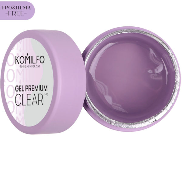 Komilfo Gel Premium Clear HEMA/TPO free, nail gel, 50 g 2