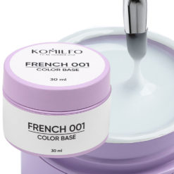 Komilfo Color Base French 001 HEMA/TPO free, база для нігтів 30 мл (гель-банка)