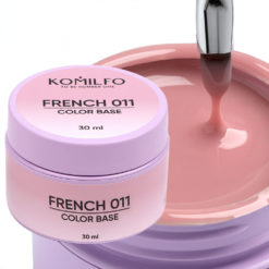 Komilfo Color Base French 011 HEMA/TPO free, база для нігтів 30 мл (гель-банка)