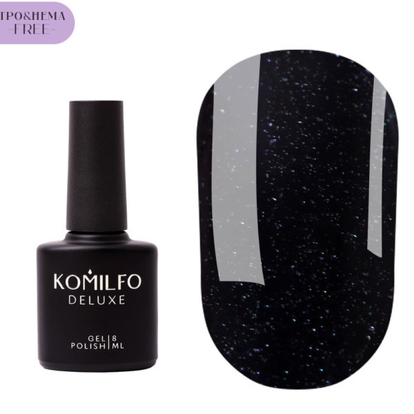 Komilfo No Wipe Glitter Top HEMA/TPO free - top for gel polish with glitter without sticky layer, 8 ml 2