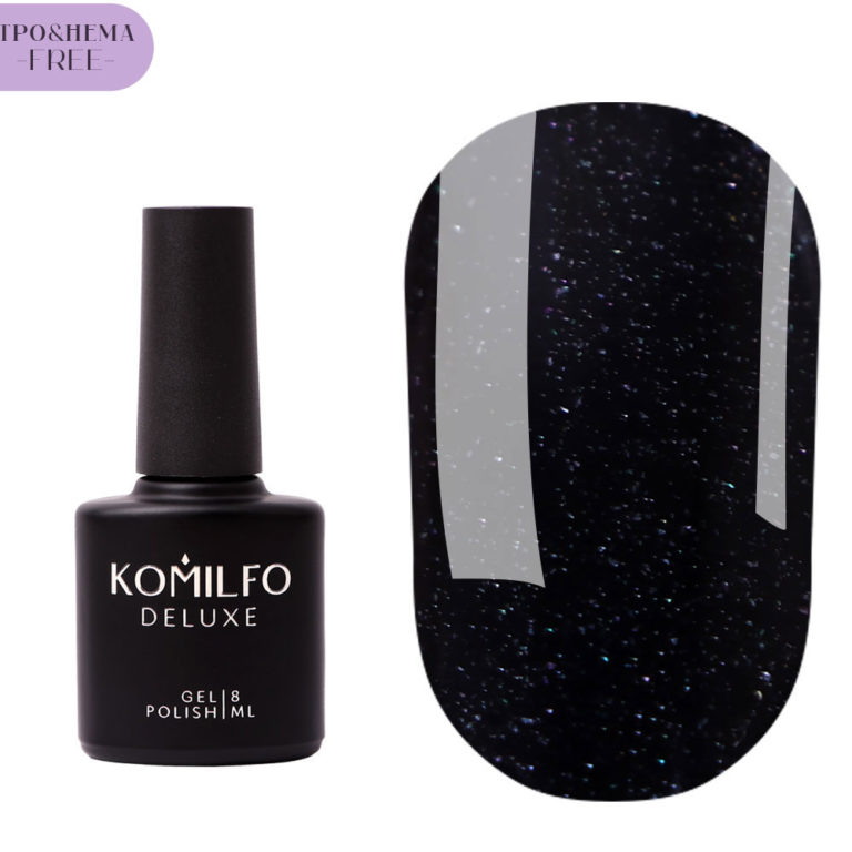 Komilfo No Wipe Glitter Top HEMA/TPO free - top for gel polish with glitter without sticky layer, 8 ml 5