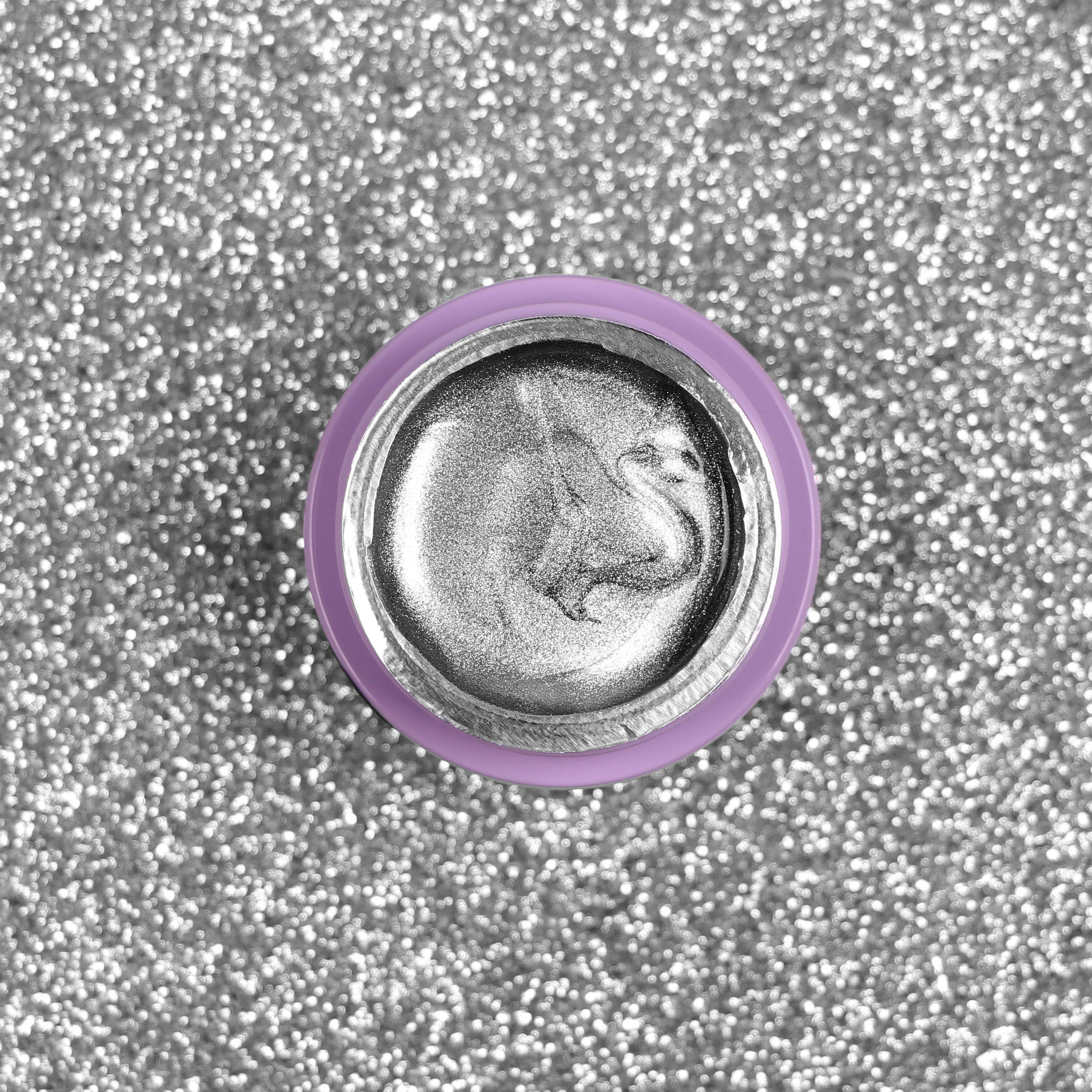 Komilfo No Wipe Gel Paint Silver 004 HEMA/TPO free, Гель-фарба БЕЗ липкого шару, 5 мл 2